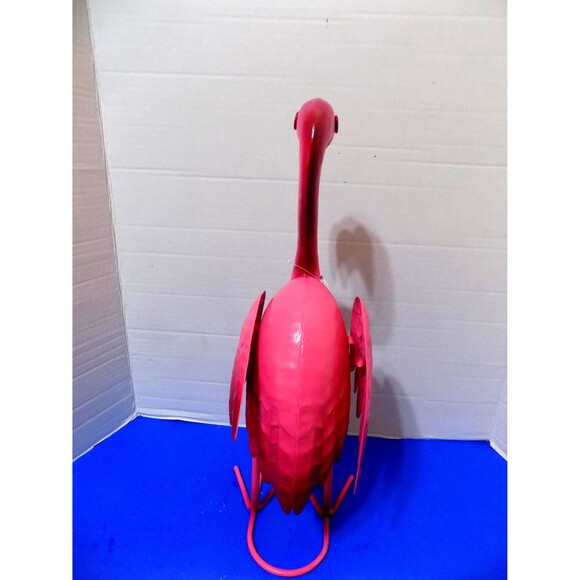 NEW Metal Flamingo Statue Figurine Florida Souvenir Tropical Home Decor - Picture 3 of 6
